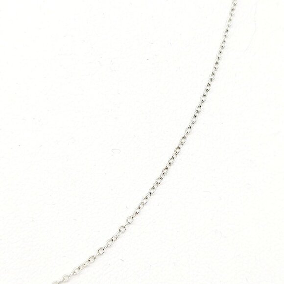 925 Sterling Silver Single Strand Necklace Chain 18" Minimalist Layering .97 gr - Picture 4 of 7
